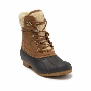 Tommy Hilfiger Rainah Ankle Lace Up Duck Boots Black Brown Women's Size 10M 🌴✌️
